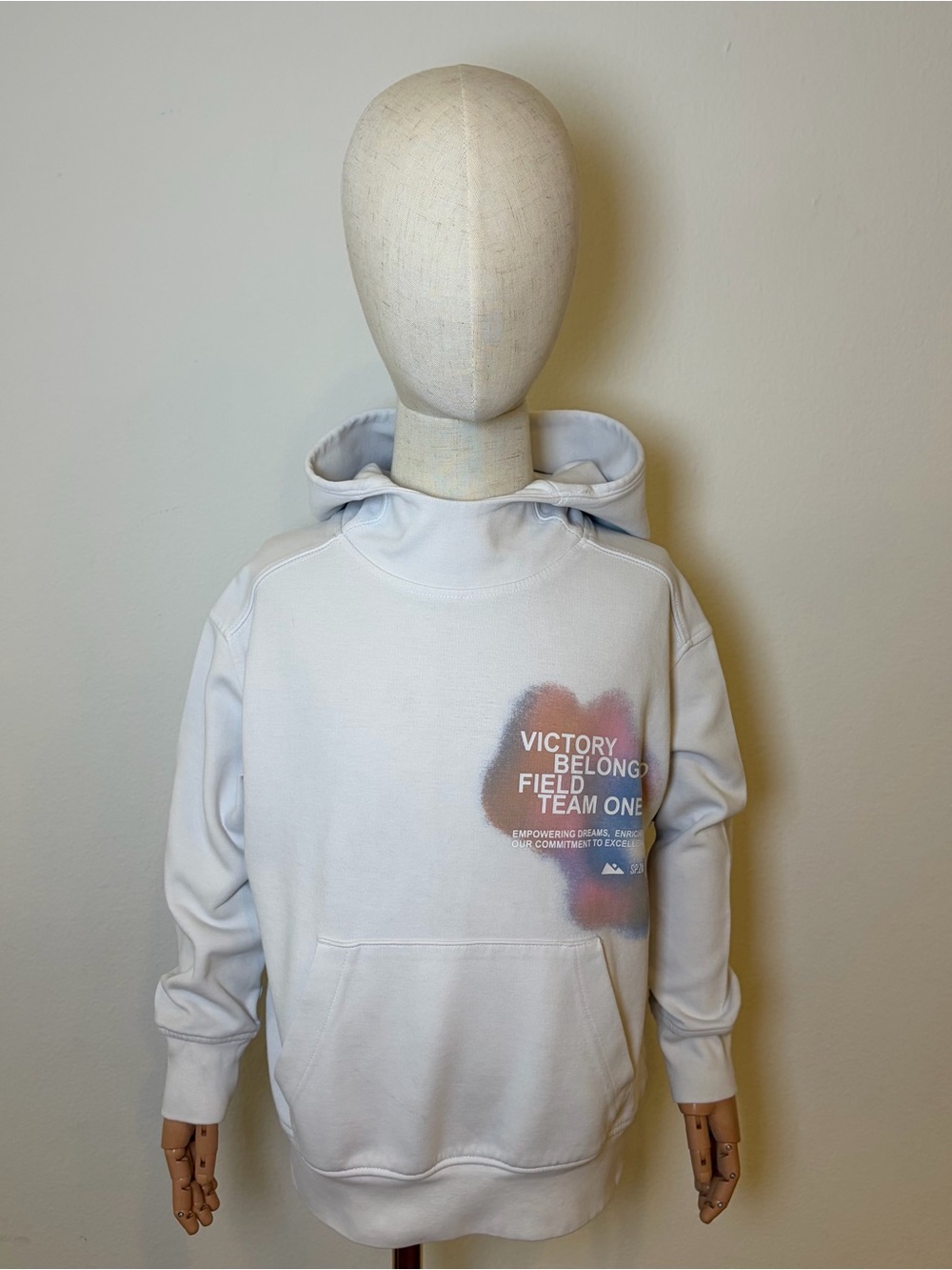 Zara Boys White Graphic Hoodie Size 6-7 (120 cm)